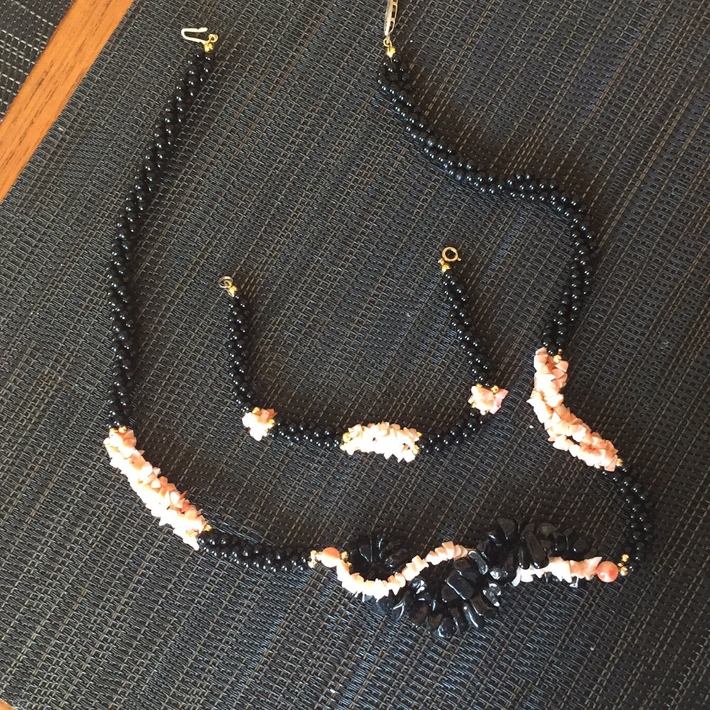 Matching bracelet and necklace